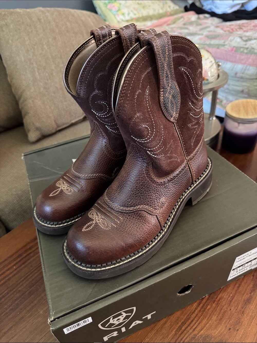 Ariat Fatbaby Heritage Dapper Western Boots Brown Women’s 7.5 Like New